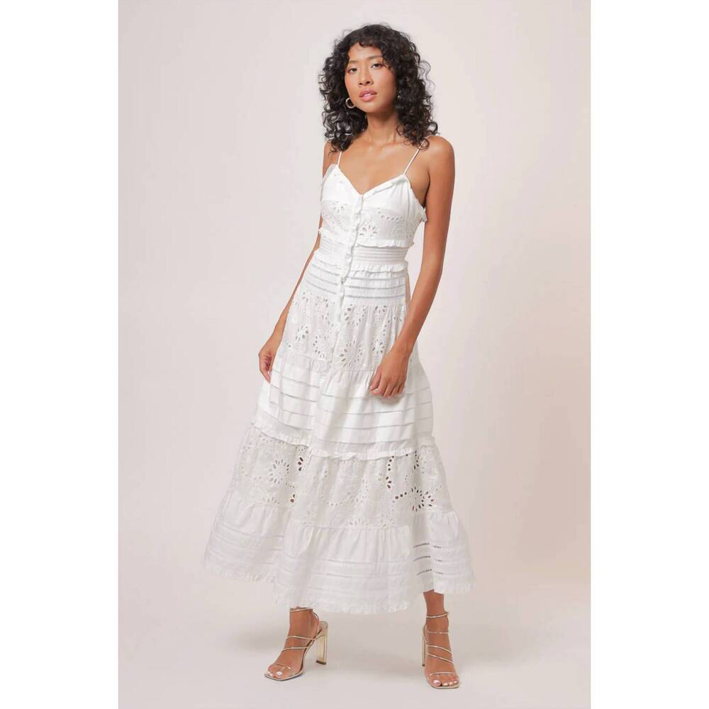 NEW LINE AND DOT pixie maxi dress in white